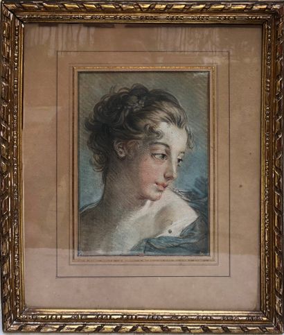 null Ecole française dans le gout du XVIIIème siècle
Portrait de femme
Fusain, sanguine...