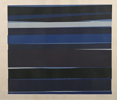 null Philippe Morisson (1924-1994)
Composition abstraite
Sérigraphie en couleurs.
Signée...