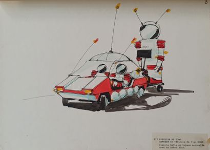 null Ecole du XXème siècle
Les robots de l'an 2000
Suite de quatres dessins à la...