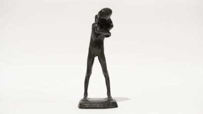 A Belgian brown patinated bronze sculpture by George Minne (1866-1941) A Belgian... Gazette Drouot