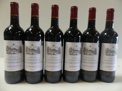 null 6 bouteilles de Château Coustaut La Grangeotte 2017 Bordeaux Médaillé d'Arg...