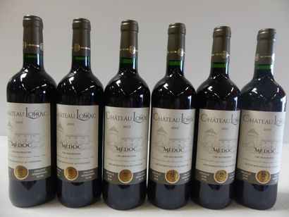 null 6 bouteilles de Château Loirac Médoc 2012 Cru Bourgeois Médaillé d'Or