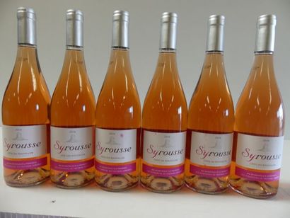 null 6 bouteilles de Côtes du Roussillon 2016 La Syrousse Rosé Les Vignerons de ...