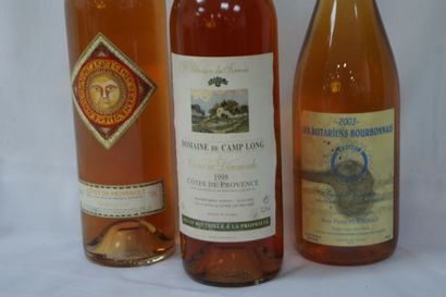 null Lot de 3 bouteilles de vin rosé comprenant: Cote de Provence , les vignes St...