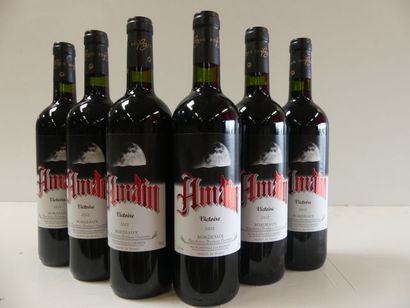 null 6 bouteilles de Bordeaux Rouge AOC Amain La Victoire 2012