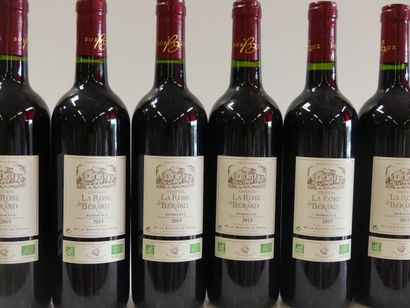 null 12 bouteilles de Château La Rose de Bérard Bordeaux issu de l'agriculture Bio...