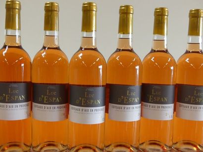 null 8 bouteilles de Provence Rosé Luc d'Espan Côteaux d'Aix en Provence 2015