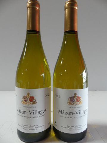 null 2 bouteilles de Macon Blanc Villages 2012 Romuald Valot