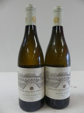 null 2 bouteilles de Bourgogne St Romain 2012 Blanc La Combe Bazin Domaine Rouge...