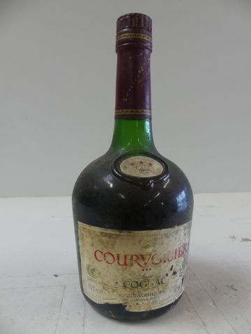 null Vieille bouteille de Cognac des années 60/70 luxe cognac Courvoisier 70 cl 40...