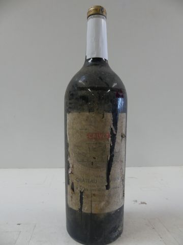 null Magnum 1959 Château Saman 1ères Côtes de Bordeaux niveau parfait étiquette abimée...