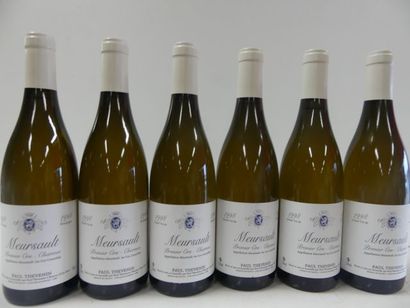 null 6 bouteilles de Meursault 1er Cru Charmes Blanc Paul Thévenin 1998