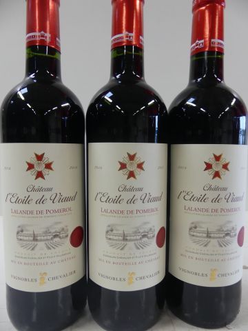null 3 bouteilles de Lalande de Pomerol 2016 Château l'Etoile de Viaud Vignobles...