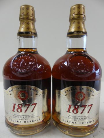 null 2 bouteilles de Brandy de Jerez Solera Réserve 1877 Williams et Humbert 70 cl...