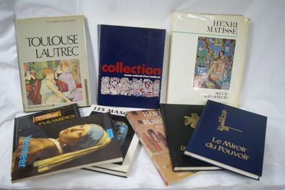 null Lot de livres d'Art : Toulouse-Lautrec, Masques, Vermeer, Egypte, Florence ...