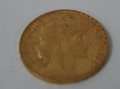null Pièce de 20 francs or, 1909. Poids : 6,47 g