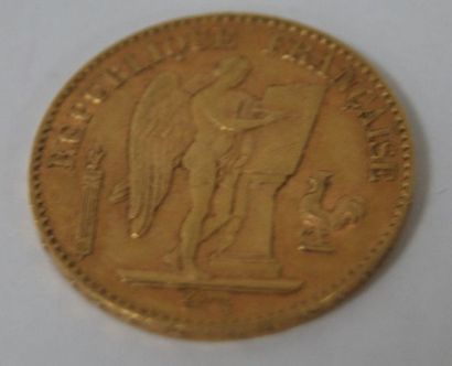 null Pièce de 20 francs or, 1890. Poids : 6,47 g