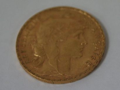 null Pièce de 20 francs or, 1912. Poids : 6,49 g