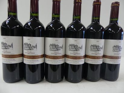 null 6 bouteilles de Bordeaux 2012 Châtau Le Tertre de Graveline Récoltant