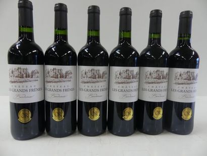 null 6 bouteilles de Château Les Grands Frênes 2017 Bordeaux Médaillé d'Or