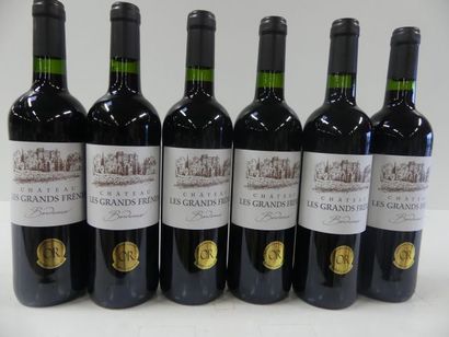 null 6 bouteilles de Château Les Grands Frênes 2017 Bordeaux Médaillé d'Or
