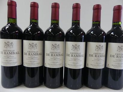 null 6 bouteilles de Château de Rambal 2008 Côtes de Bordeaux du Château Malherb...