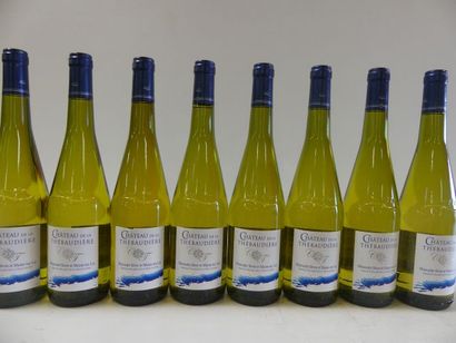 null 8 bouteilles de Muscadet S/Lie Sèvre et Maine 2015 Château de la Thébaudièr...
