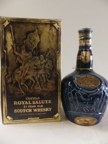 null Coffret Whisky Royal Salute Blended Chivas Brothers des années 70/80 70 cl 40...