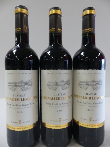 null 3 bouteilles de Saint Emilion Grand Cru 2016 Château Chevalier Lescours Vignobles...
