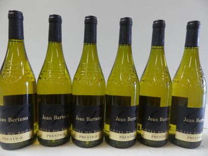 null 6 bouteilles de Côtes du Rhône Blanc 2015 La Cuvée Prestige de Jean Berteau