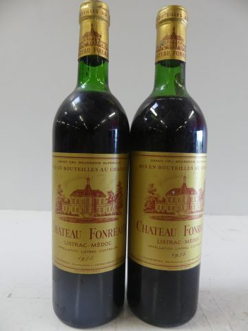 null 2 bouteilles de Château Fondréaud 1975 Grand cru Bourgeois Listrac Médoc (1...