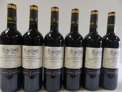null 6 bouteilles de château des Chevaliers 2018 Vignobles Chevalier