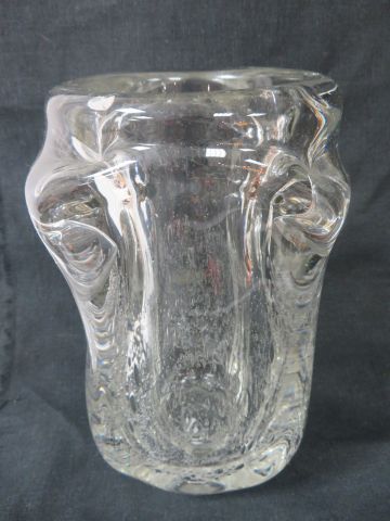 null SCHNEIDER Vase en cristal bullé. Haut.: 23 cm