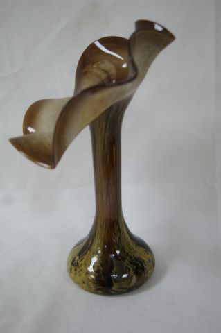 null LA ROCHERE Vase en verre, modèle Volubis. Haut.: 26 cm