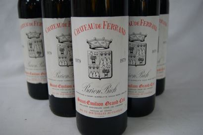 null 6 bouteilles de Saint Emilion Grand Cru, Château de Ferrand, 1979. (LB et B,...