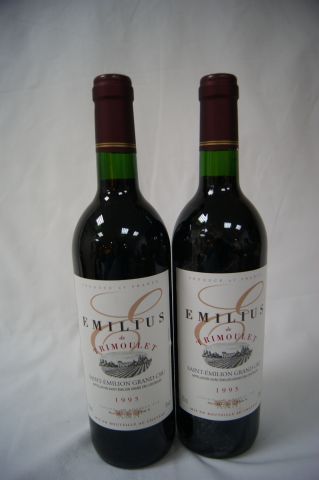 null 2 bouteilles de Saint Emilion, Emilius de Trimoulet, 1995.