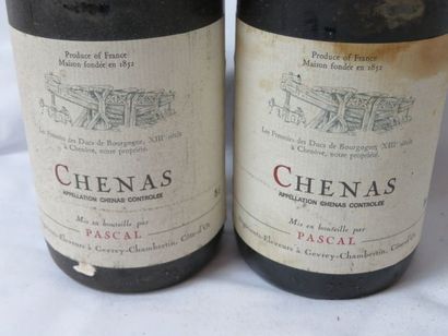 null 2 bouteilles de Chenas, Pascal, 1986 (B)