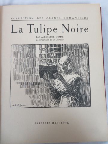 null Lot de deux livres des éditions Hachette : Dumas "La Tulipe noire" (illustré...