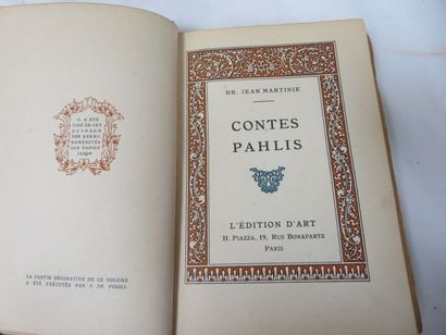 null Jean MARTINI "Les Contes Pahlis" Editions d'Art. Reliure cuir.