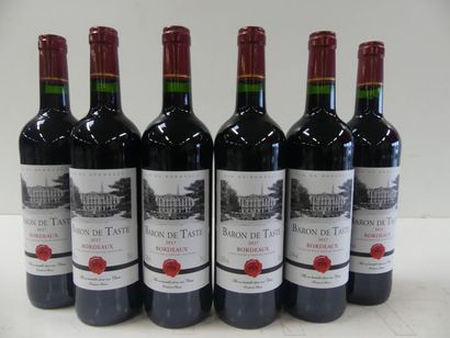 null 6 bouteilles de Château de Taste 2017 Grand Vin de Bordeaux