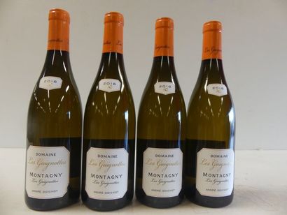 null 4 bouteilles de Montagny Blanc 2016 Domaine Les Guignottes André Goichot