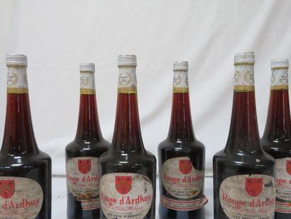 null 6 bouteilles de vin rouge d'Ardhuy. (esla)