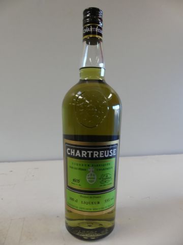 null Bouteille de Chartreuse Verte 100 cl Liqueur des Pères Chartreux Rare en 100...
