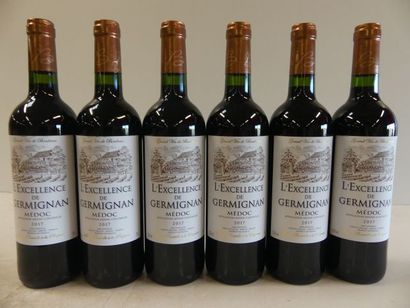 null 6 bouteilles de Médoc 2017 Château Germignan L'Excellence de Germignan Réco...