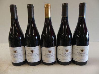 null 5 bouteilles de Hautes Côtes de Beaune 2015 Henri de Bareuil