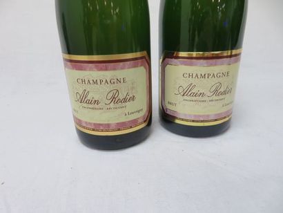 null Lot de deux bouteilles de champagne Rodier.