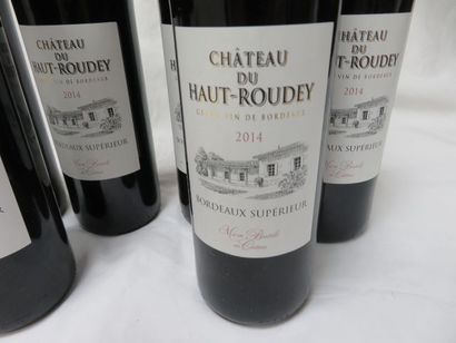 null 6 bouteilles de Bordeaux, Château du Haut Roudey, 2014