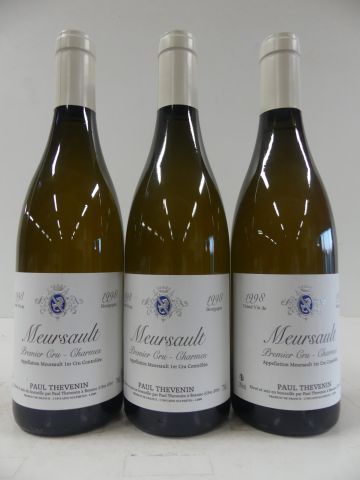 null 3 bouteilles de Meursault 1er Cru 1998 Blanc Les Charmes Paul Thévenin