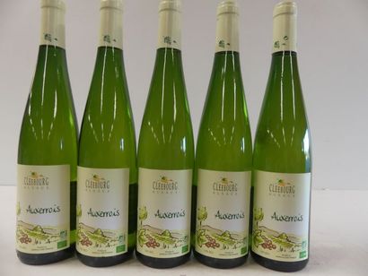 null 5 bouteilles de Alsace Auxerrois 2012 Cleebourg, Vin issu de la culture bio