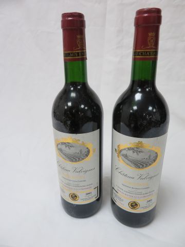 null 2 bouteilles de Bordereaux, Château Valvignes, 2001